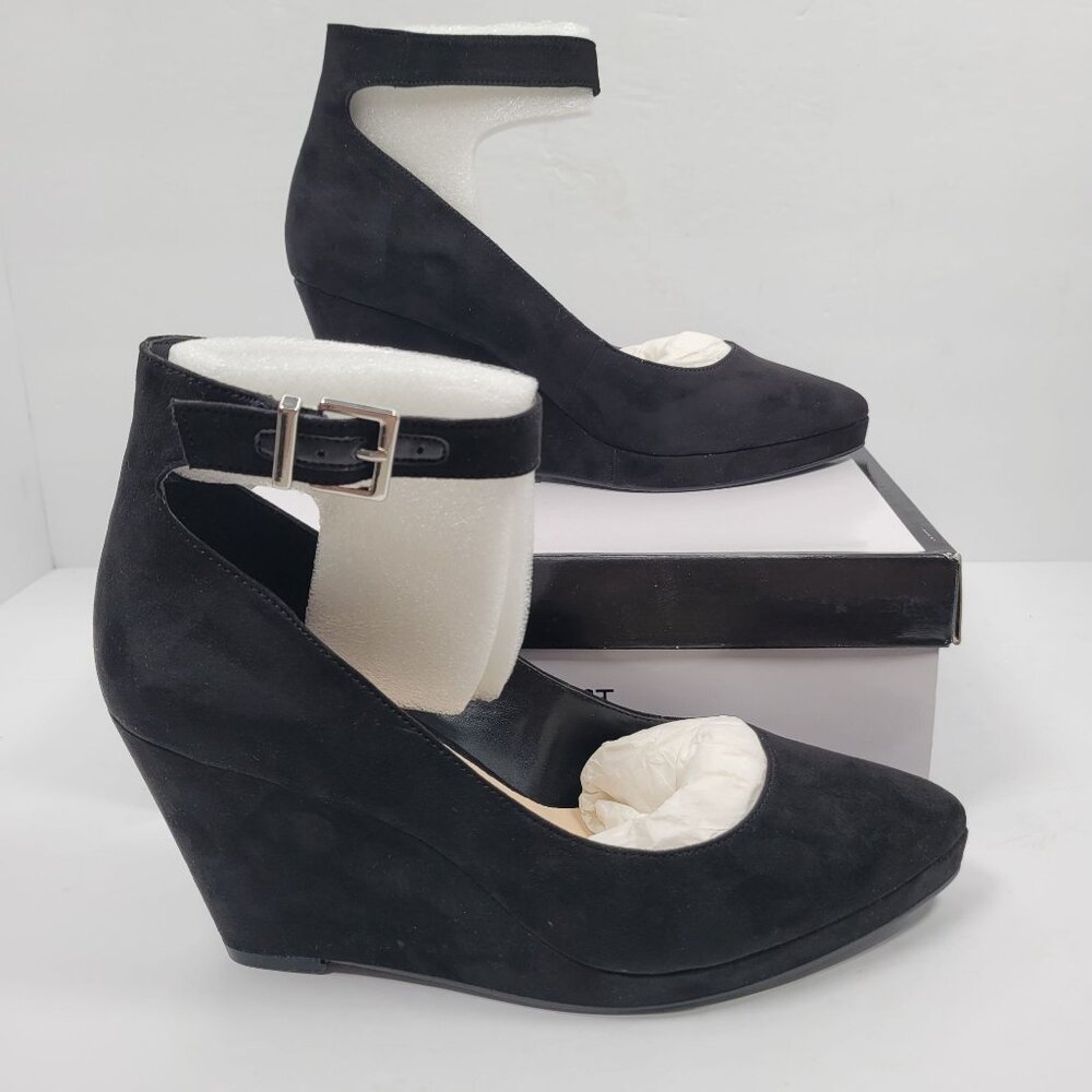 Nine West LucyLou Women's Black Wedge US Size 11M NWB